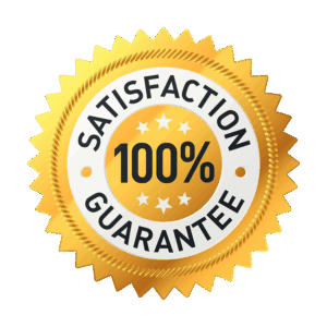 100% satisfaction guarantee logo