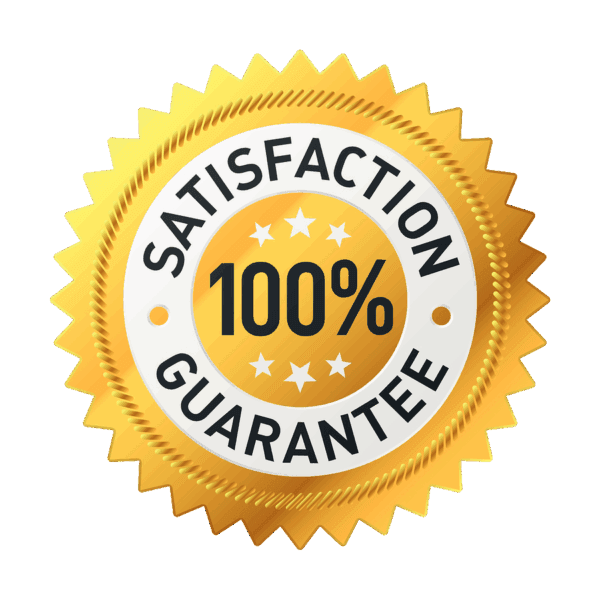 Guarantee 100% satisfaction guarantee logo