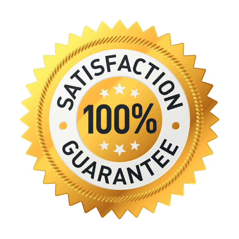 100% satisfaction guarantee logo