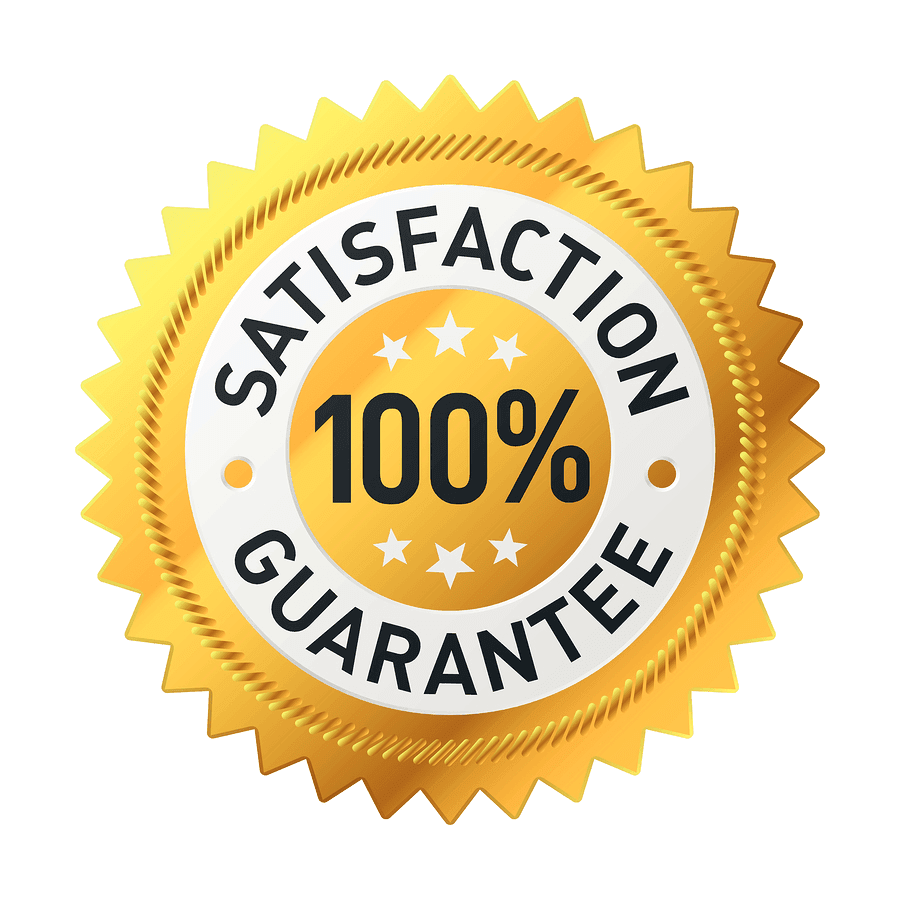 100% satisfaction guarantee logo